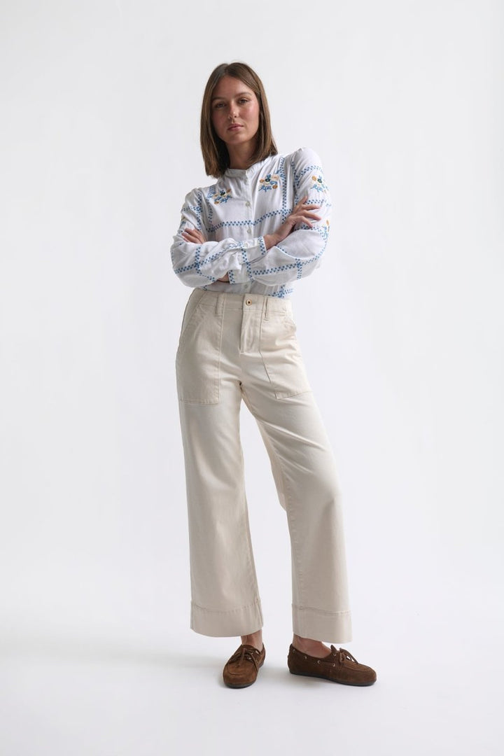 Celeste Pant - Ecru Denim Kireina