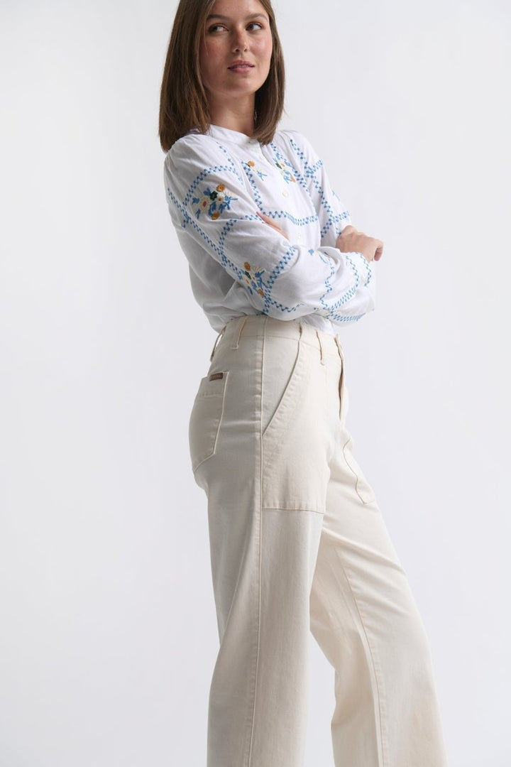 Celeste Pant - Ecru Denim Kireina