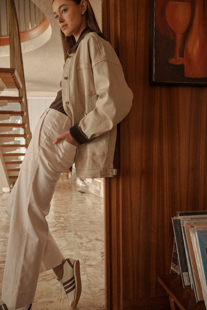 Celeste Pant - Ecru Denim Kireina