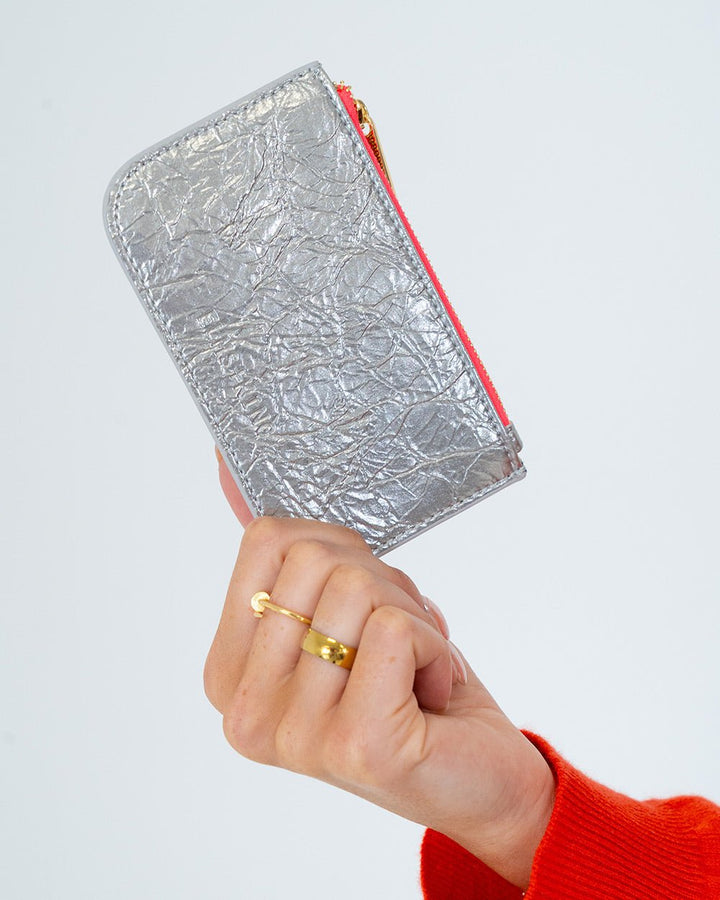 Centro Wallet - Silver Crinkle - Stanleyandstone