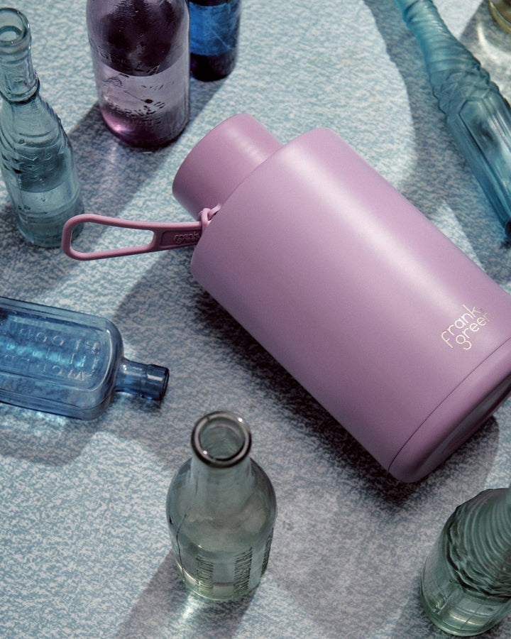 Ceramic Reusable Bottle - 68oz / 2,000ml - Sky Blue Frank Green