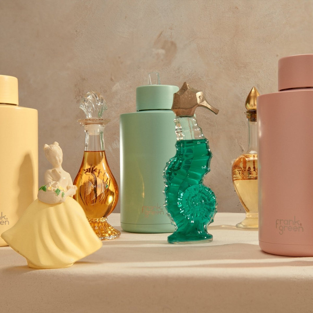 Ceramic Reusable Bottle - 68oz / 2,000ml - Sky Blue Frank Green
