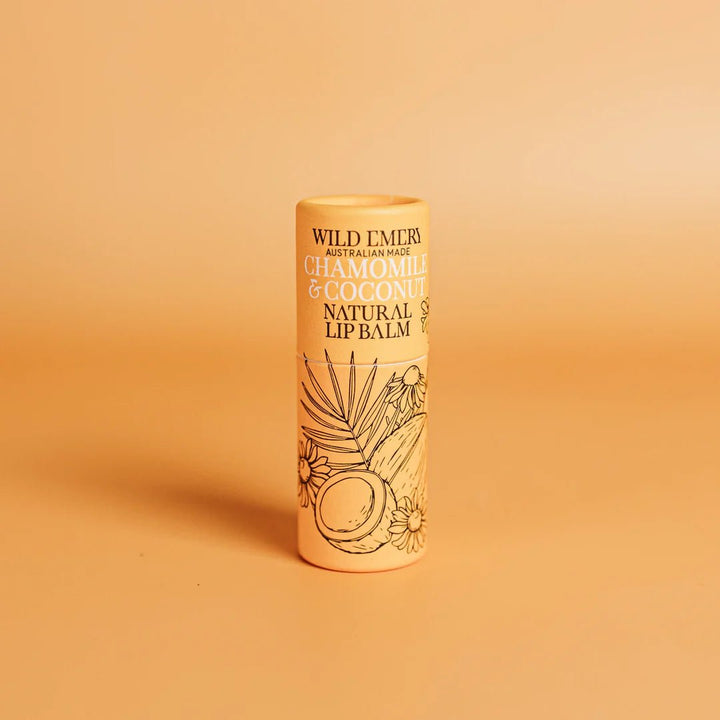 Chamomile and Coconut Natural Lip Balm Lip Care Wild Emery Pty Ltd