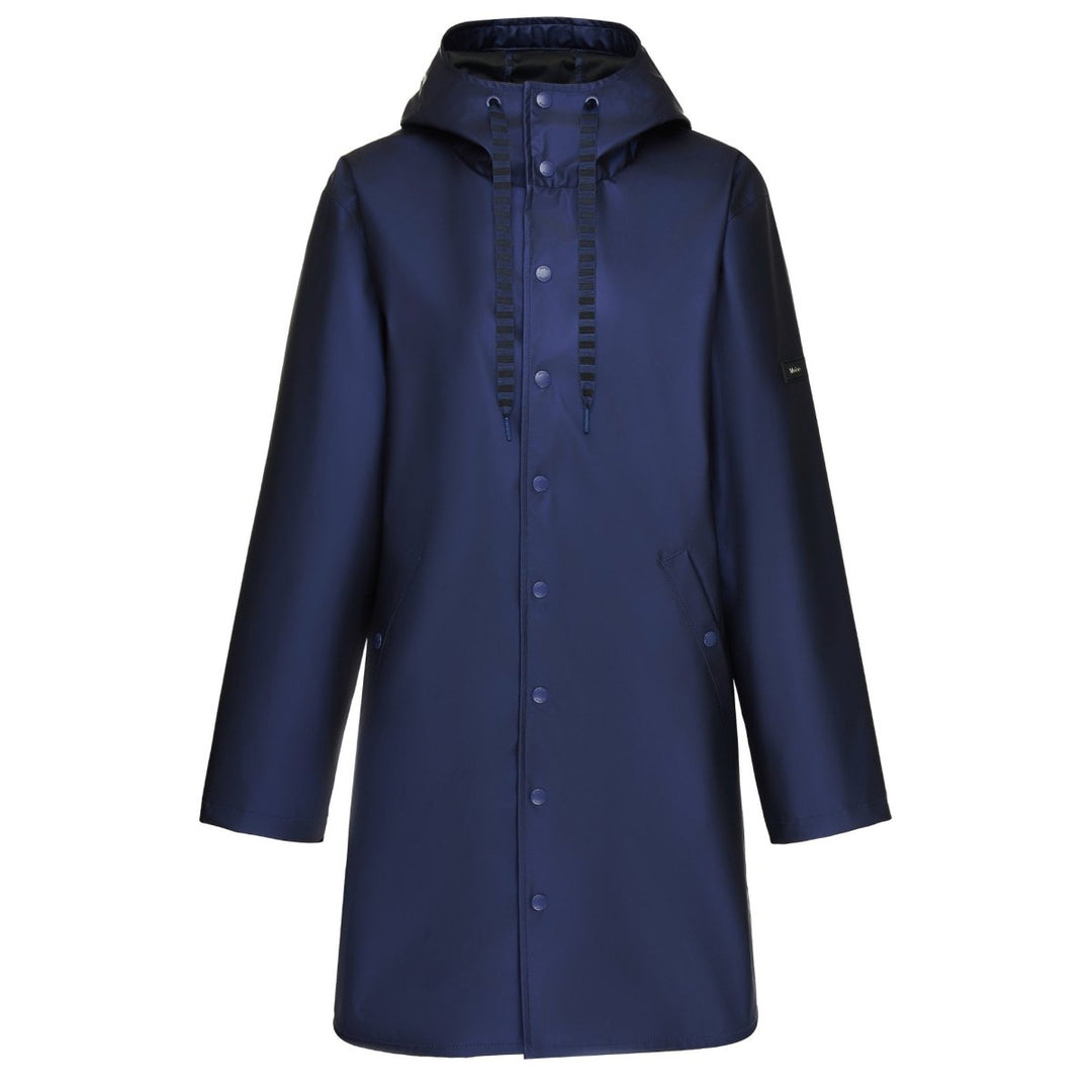Charlie Raincoat - Metallic Blue Moke Apparel
