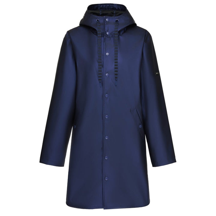 Charlie Raincoat - Metallic Blue Moke Apparel