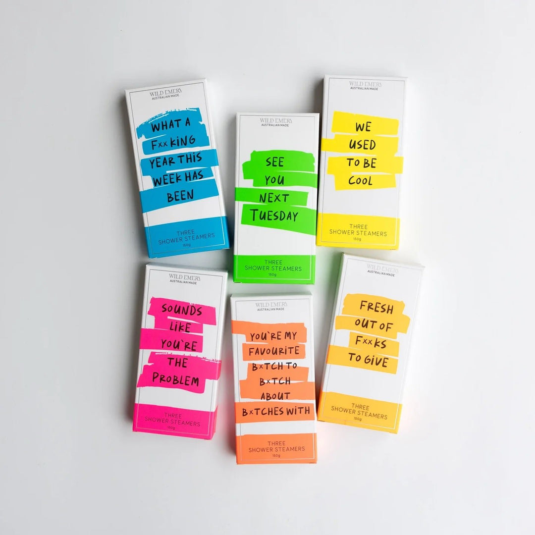 Cheeky Neon - Shower Steamer 3 pack Shower Steamers Wild Emery Pty Ltd