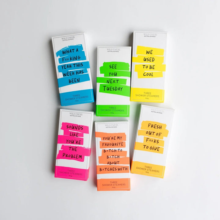 Cheeky Neon - Shower Steamer 3 pack Shower Steamers Wild Emery Pty Ltd
