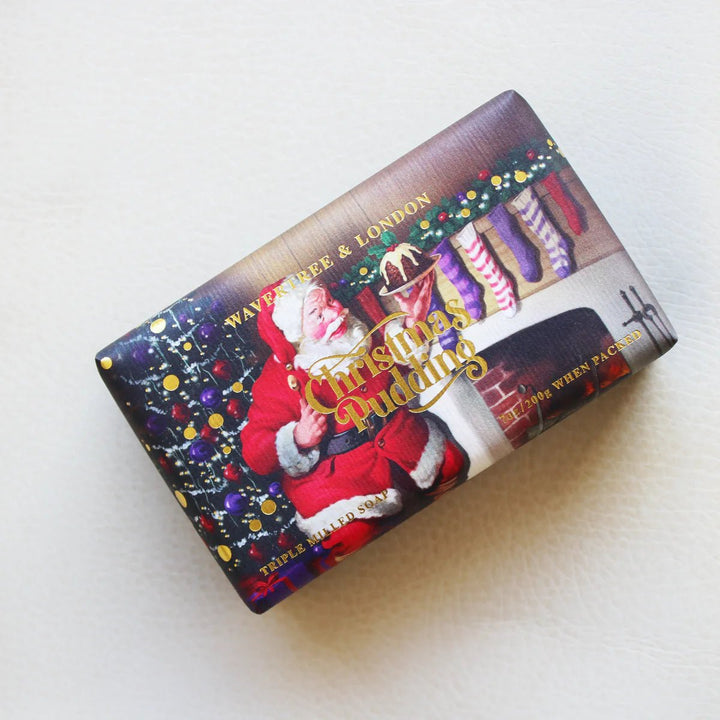 Christmas Pudding Candle soap Wavertree & London