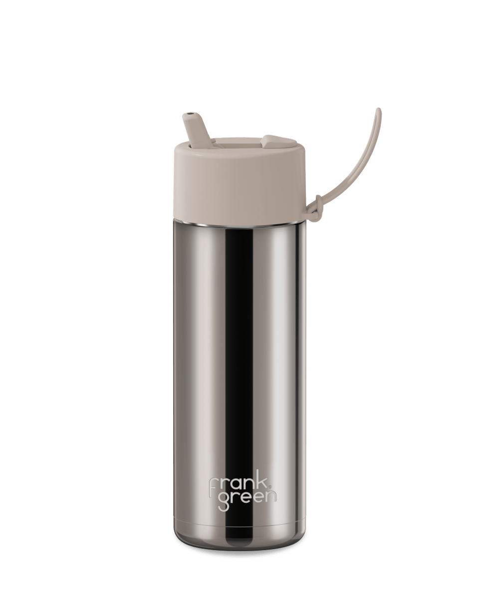 Chrome Ceramic Reusable Bottle - 20oz / 595ml - limited edition Drink Bottles Frank Green Chrome Moon Dust / Moon Dust