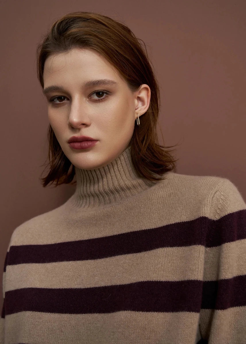 Cinetta Stripe Polo Knit knit Alete