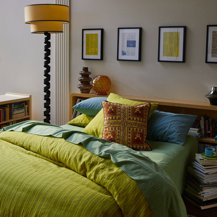 Claire Reversible Cushion - Mustard cushion Sage and Clare