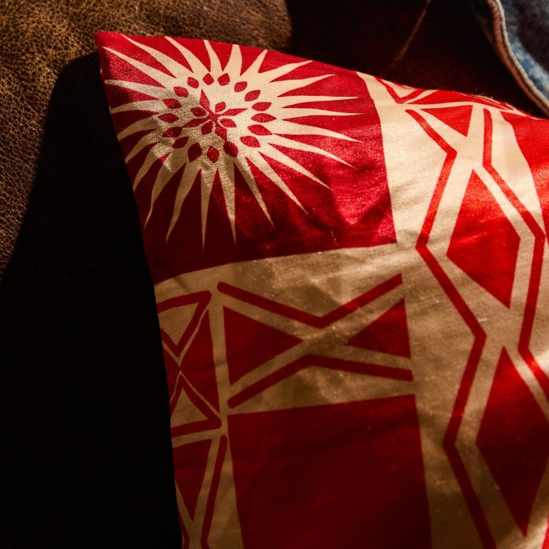 Cleo Cushion - Poppy Sage &amp; Clare