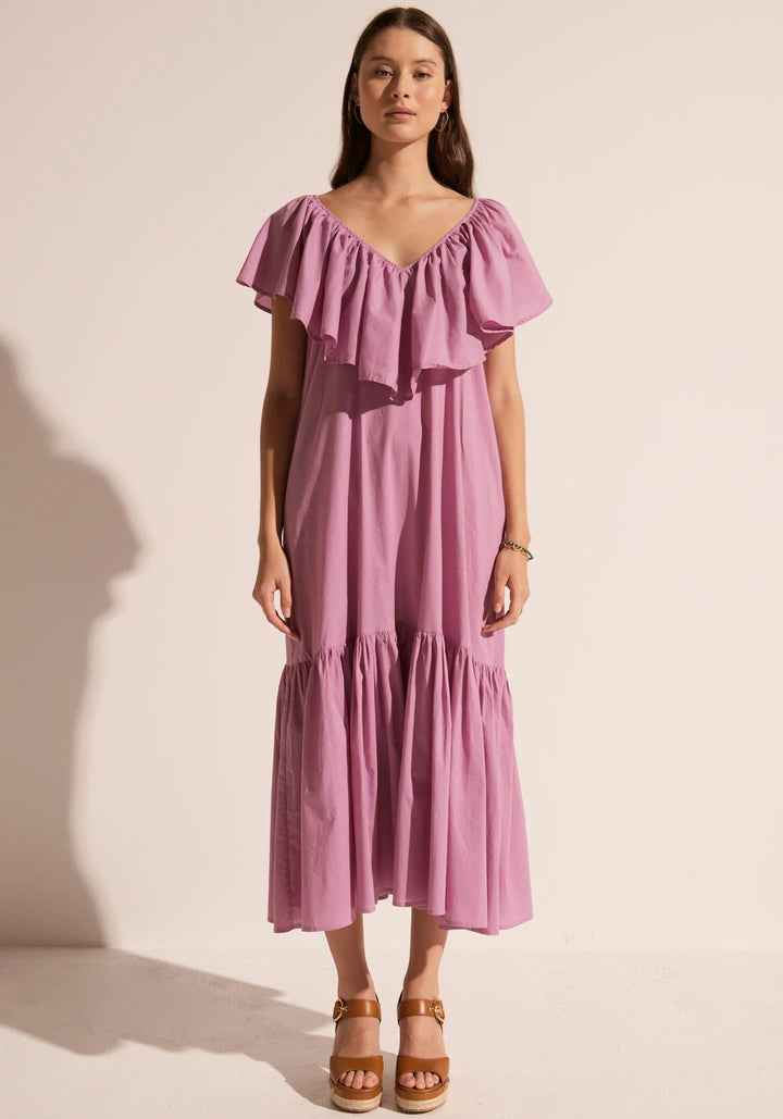 Clover Ruffle dress - Magenta Dresses POL