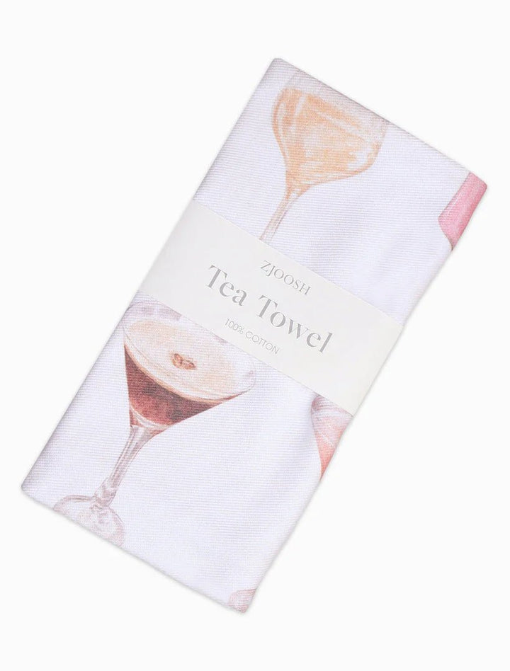 Cocktails Tea Towel Tea Towel zjoosh