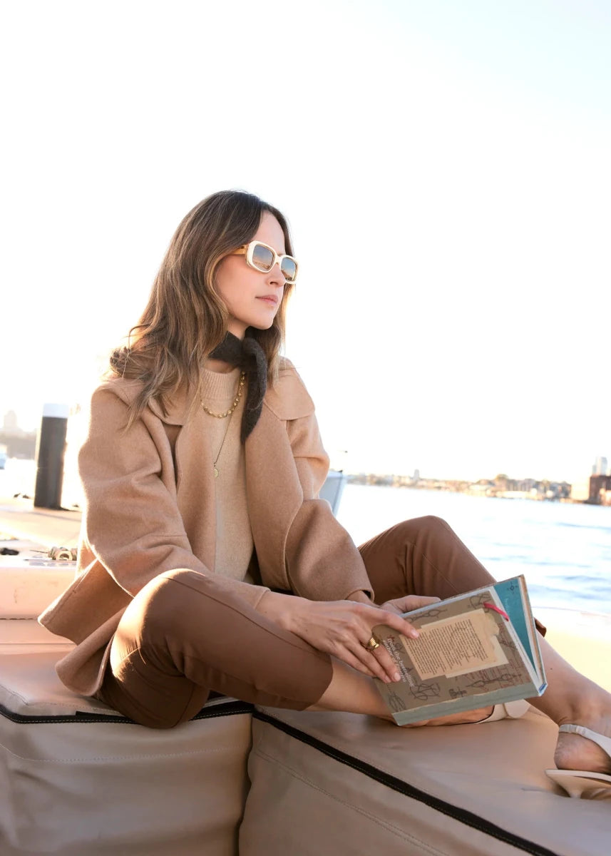 Cohen Cropped Wool Coat - Camel Coats & Jackets POL
