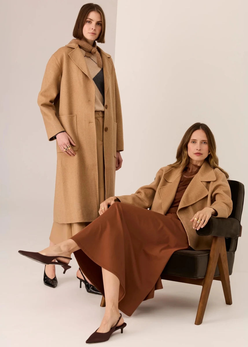 Cohen Long Coat - Camel Coats &amp; Jackets POL