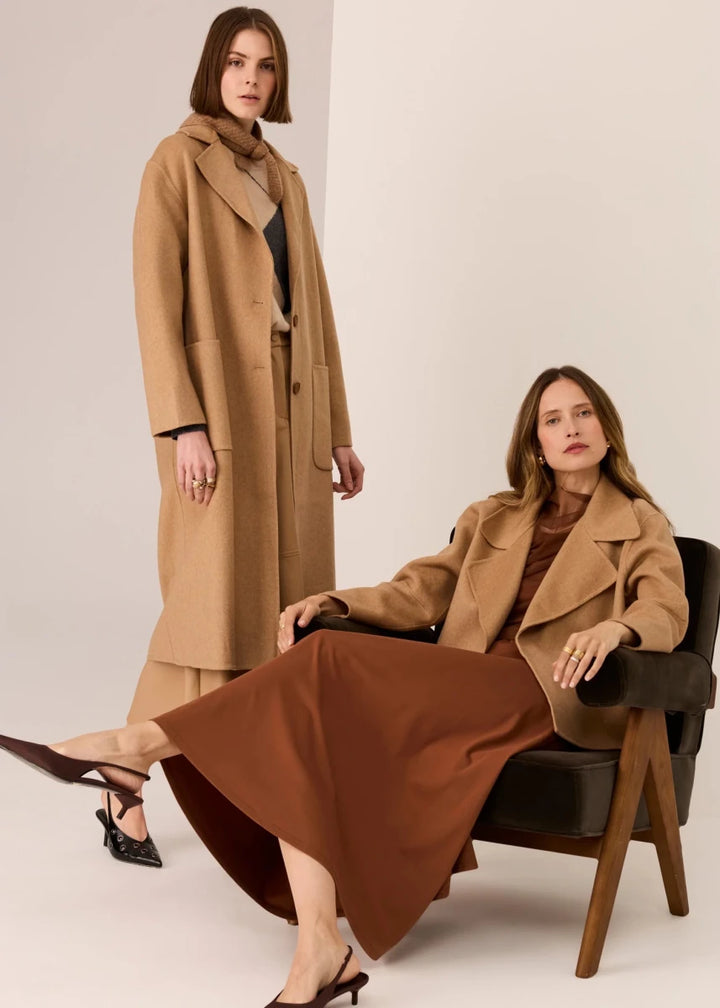 Cohen Long Coat - Camel Coats &amp; Jackets POL