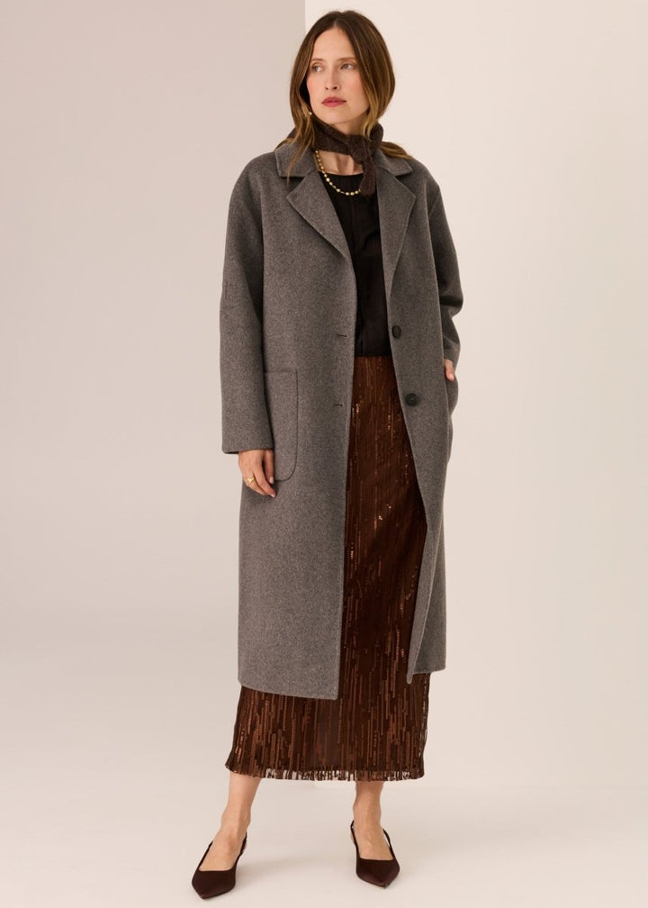 Cohen Long Coat - Charcoal Coats &amp; Jackets POL