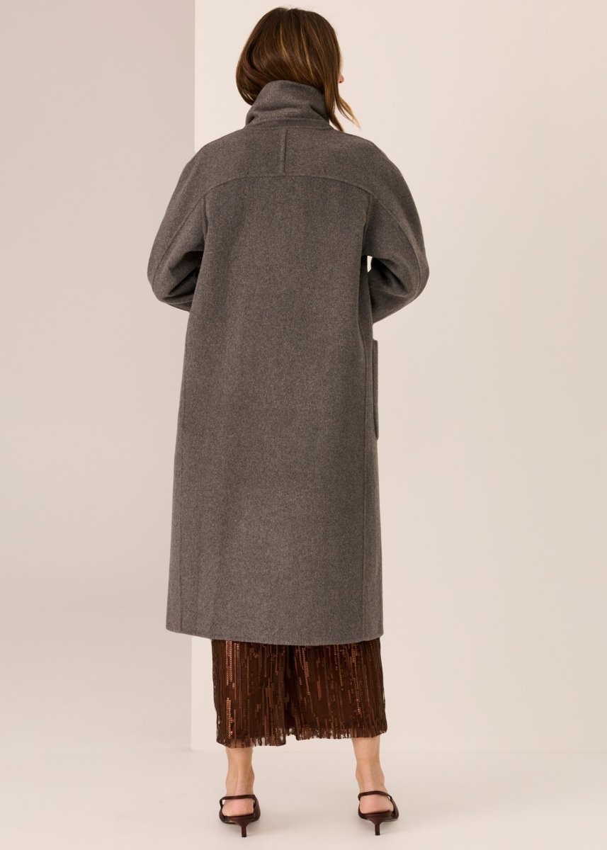 Cohen Long Coat - Charcoal Coats &amp; Jackets POL