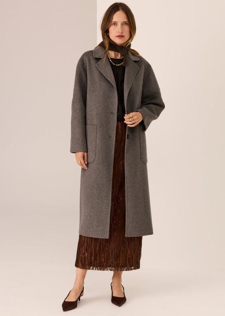 Cohen Long Coat - Charcoal Coats &amp; Jackets POL