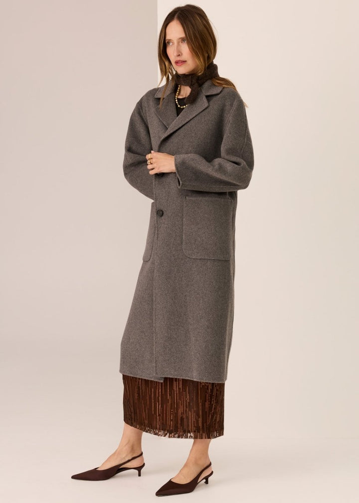 Cohen Long Coat - Charcoal Coats &amp; Jackets POL