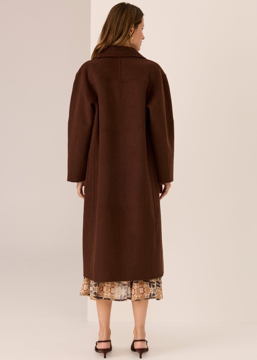 Cohen Long Coat - Walnut POL