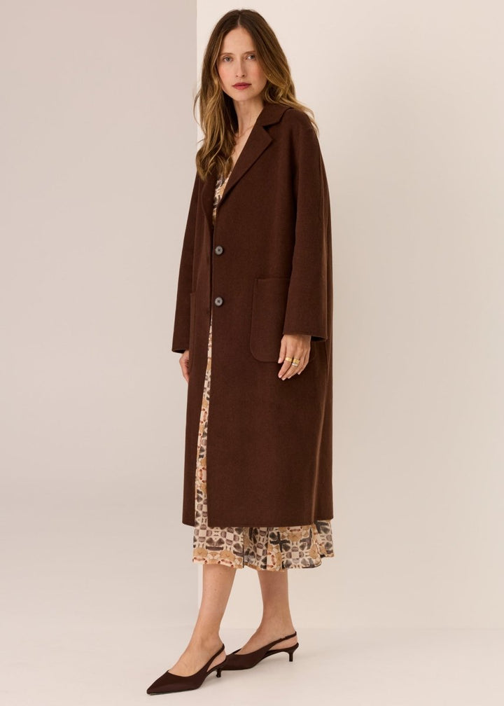 Cohen Long Coat - Walnut POL