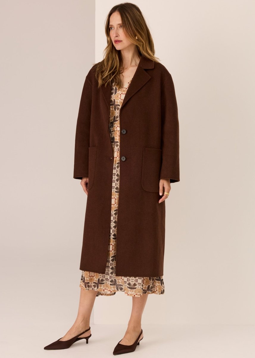 Cohen Long Coat - Walnut POL