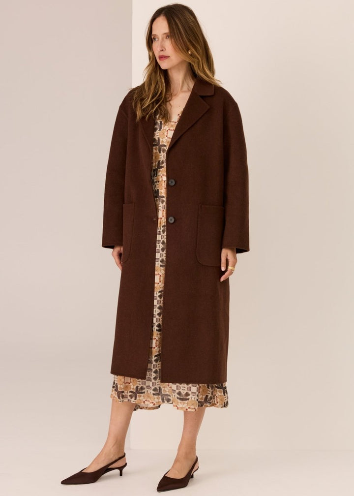 Cohen Long Coat - Walnut POL