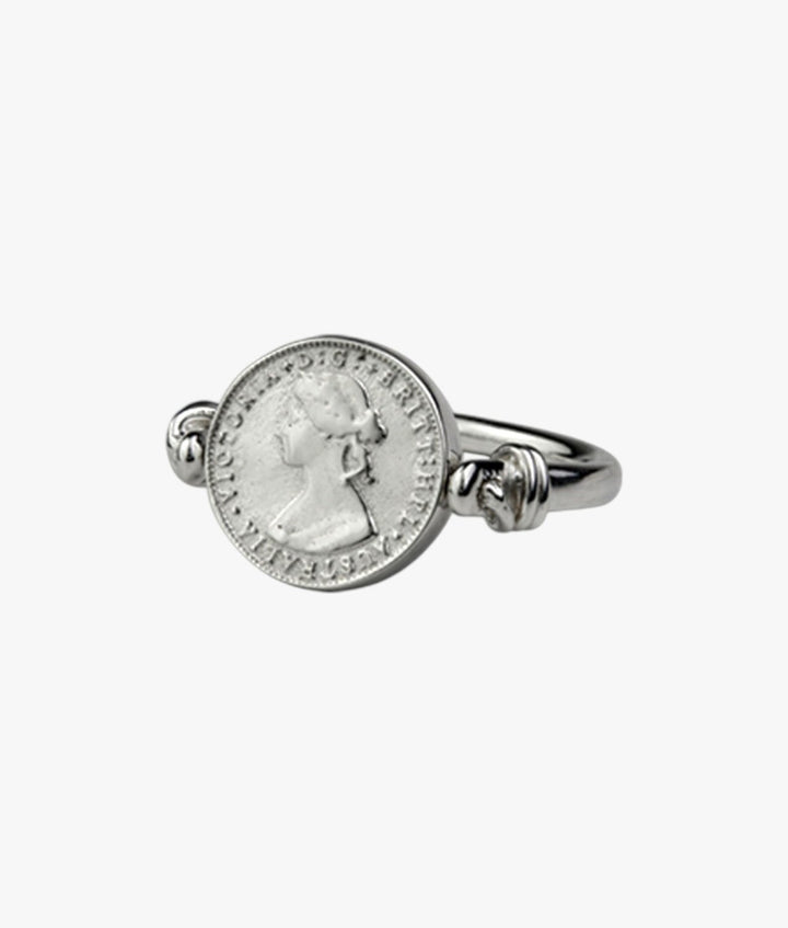 Coin flip Sterling silver ring - Stanleyandstone