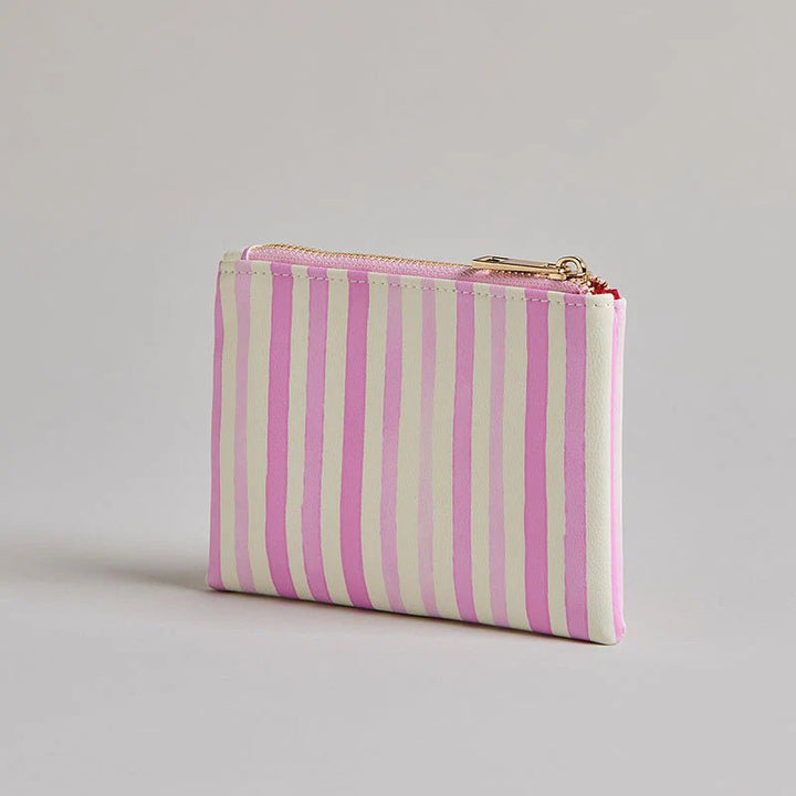 Coin Purse - Pink Stripe Cosmetic &amp; Toiletry Bags Love Spell