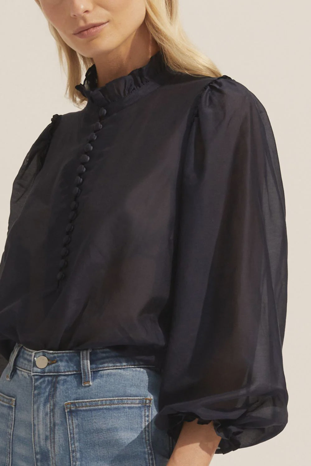 Context Top - Indigo blouse Zoe Kratzmann   