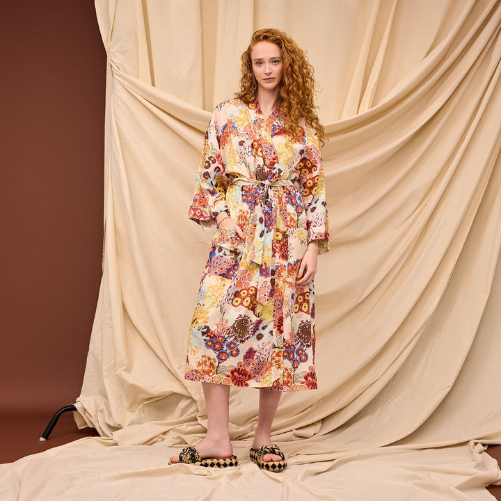 Cora Cotton Robe - Pearl home Sage & Clare