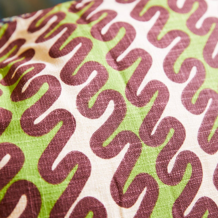 Cora Quilted Cushion - Garnet - Stanleyandstone