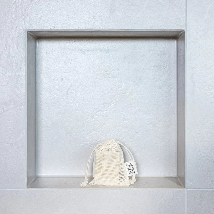 Cotton Soap Saver Bag face washer Wild Emery Pty Ltd