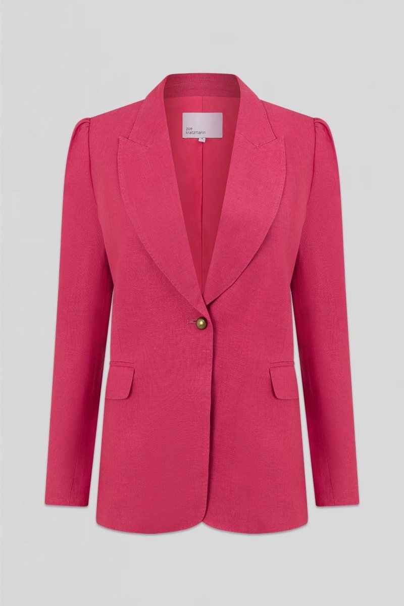 crest jacket - rhubarb Zoe Kratzmann