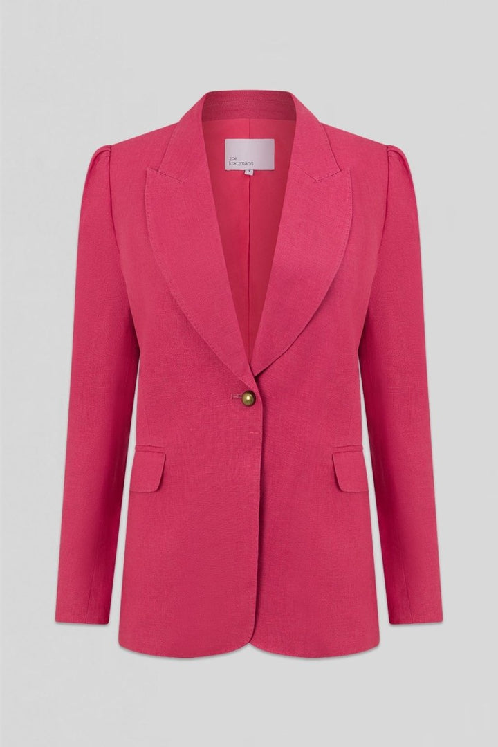 crest jacket - rhubarb Zoe Kratzmann