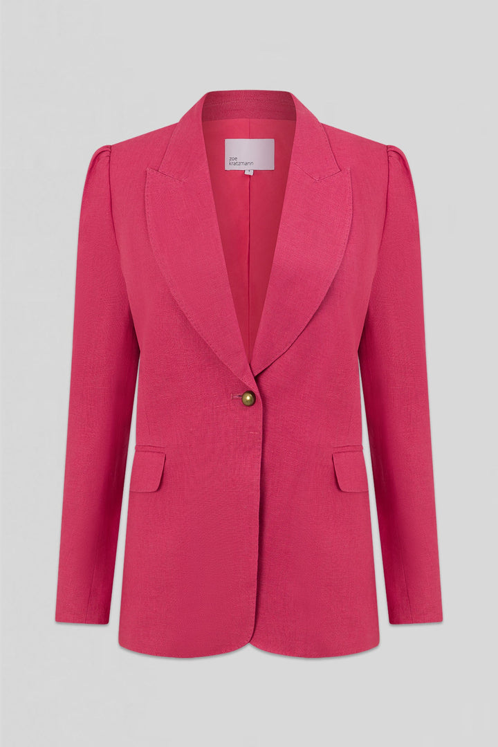 crest jacket - rhubarb Zoe Kratzmann