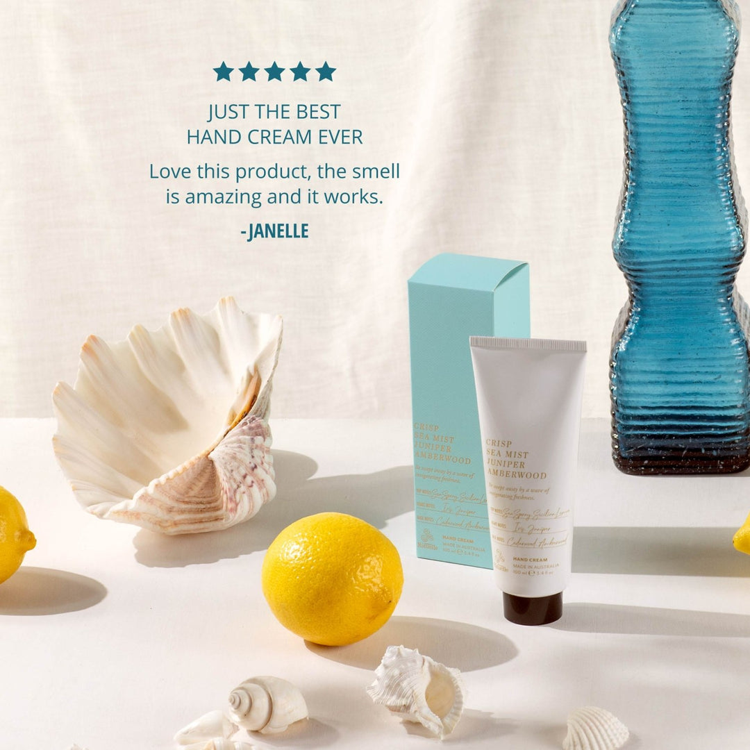 Crisp Sea Mist, Juniper, Amberwood<br> Hand Cream | 100ml - Stanleyandstone