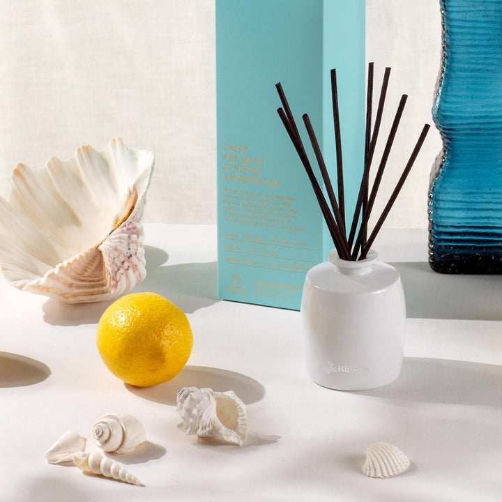 Crisp Sea Mist, Juniper, Amberwood<br>Fragrance Diffuser Set | 220ml - Stanleyandstone