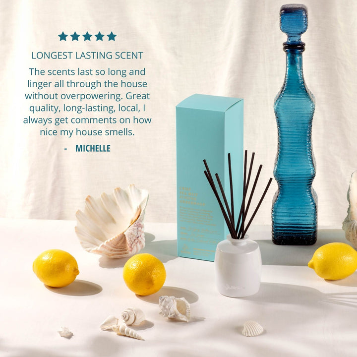 Crisp Sea Mist, Juniper, Amberwood<br>Mini Fragrance Diffuser Set | 90ml - Stanleyandstone