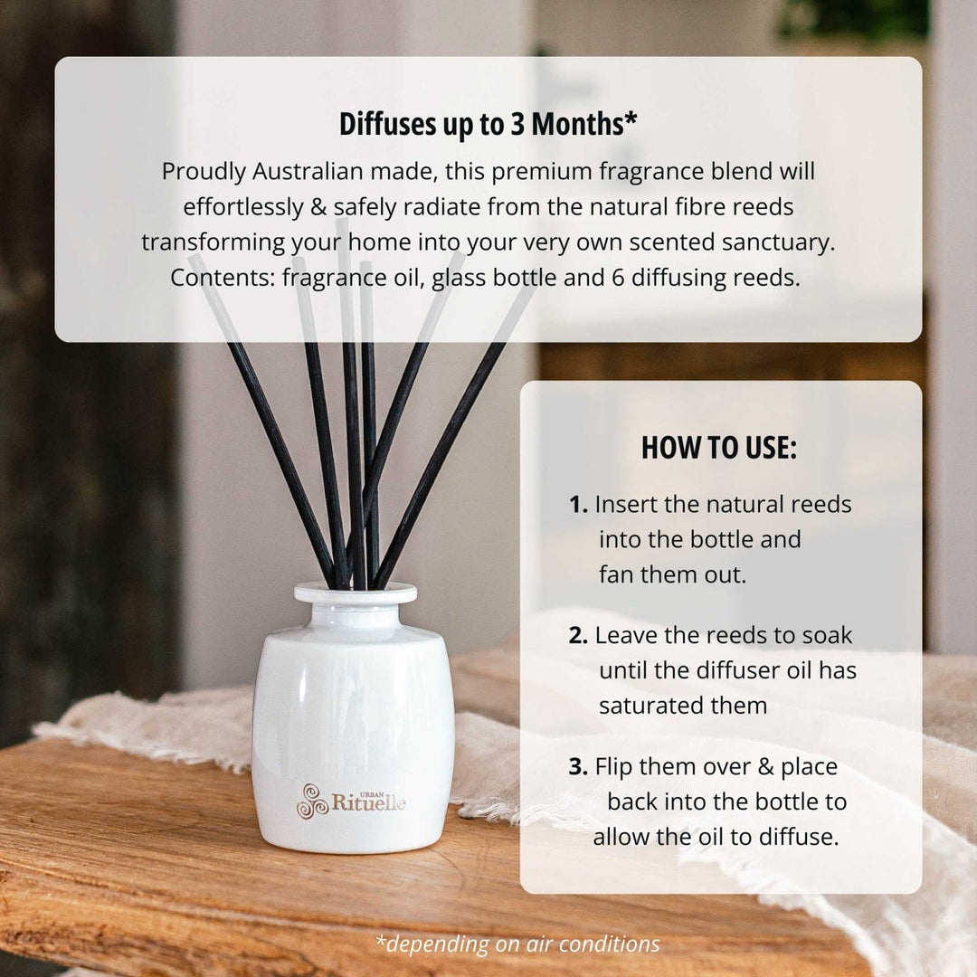 Crisp Sea Mist, Juniper, Amberwood<br>Mini Fragrance Diffuser Set | 90ml - Stanleyandstone