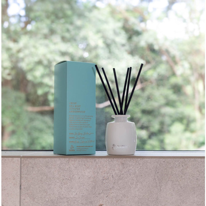 Crisp Sea Mist, Juniper, Amberwood<br>Mini Fragrance Diffuser Set | 90ml - Stanleyandstone