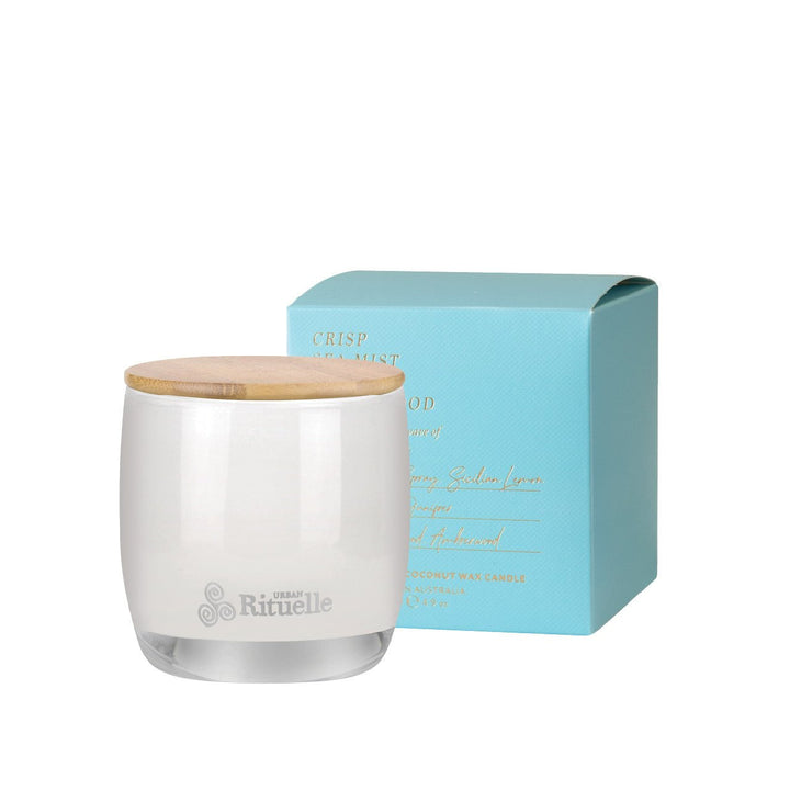 Crisp Sea Mist, Juniper, Amberwood<br>Scented Soy Candle | 140gm - Stanleyandstone