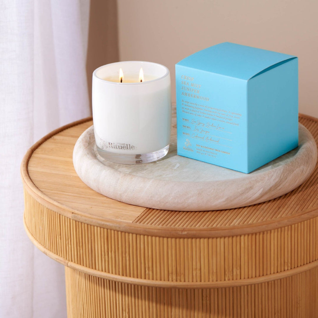 Crisp Sea Mist, Juniper, Amberwood<br>Scented Soy Candle | 400gm - Stanleyandstone