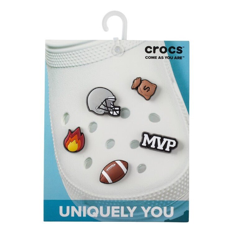 CROC JIBBITz - Football Star 5 Pack Shoes Croc Accessories