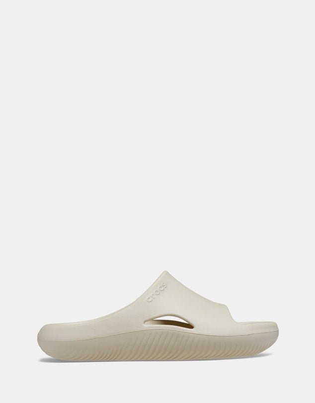 Croc Mellow Recovery Slides - Bone croc Crocs