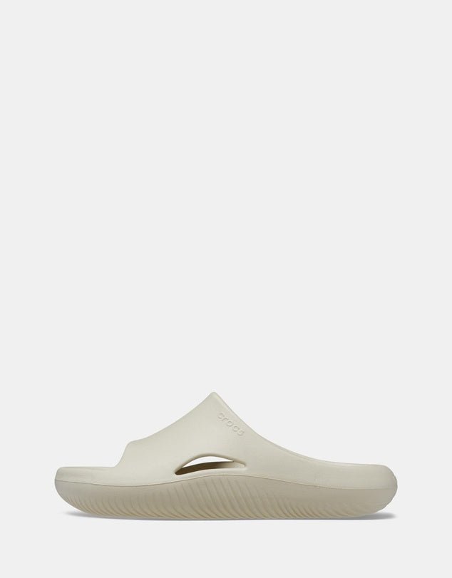 Croc Mellow Recovery Slides - Bone croc Crocs