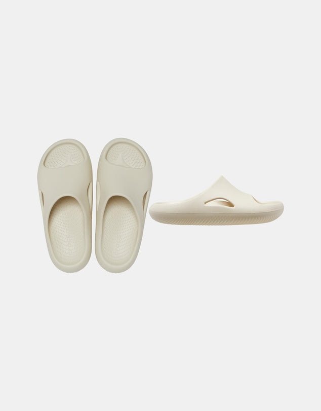 Croc Mellow Recovery Slides - Bone croc Crocs
