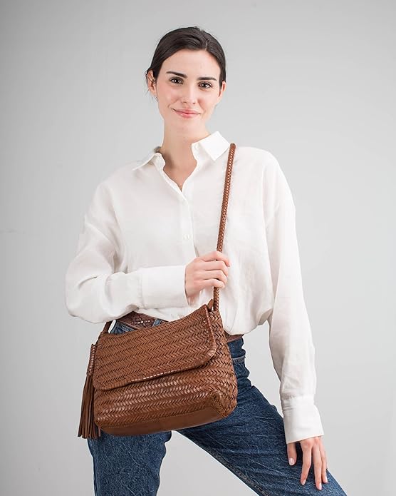 Cross bag BIBA Perkins - Brown Handbags Biba